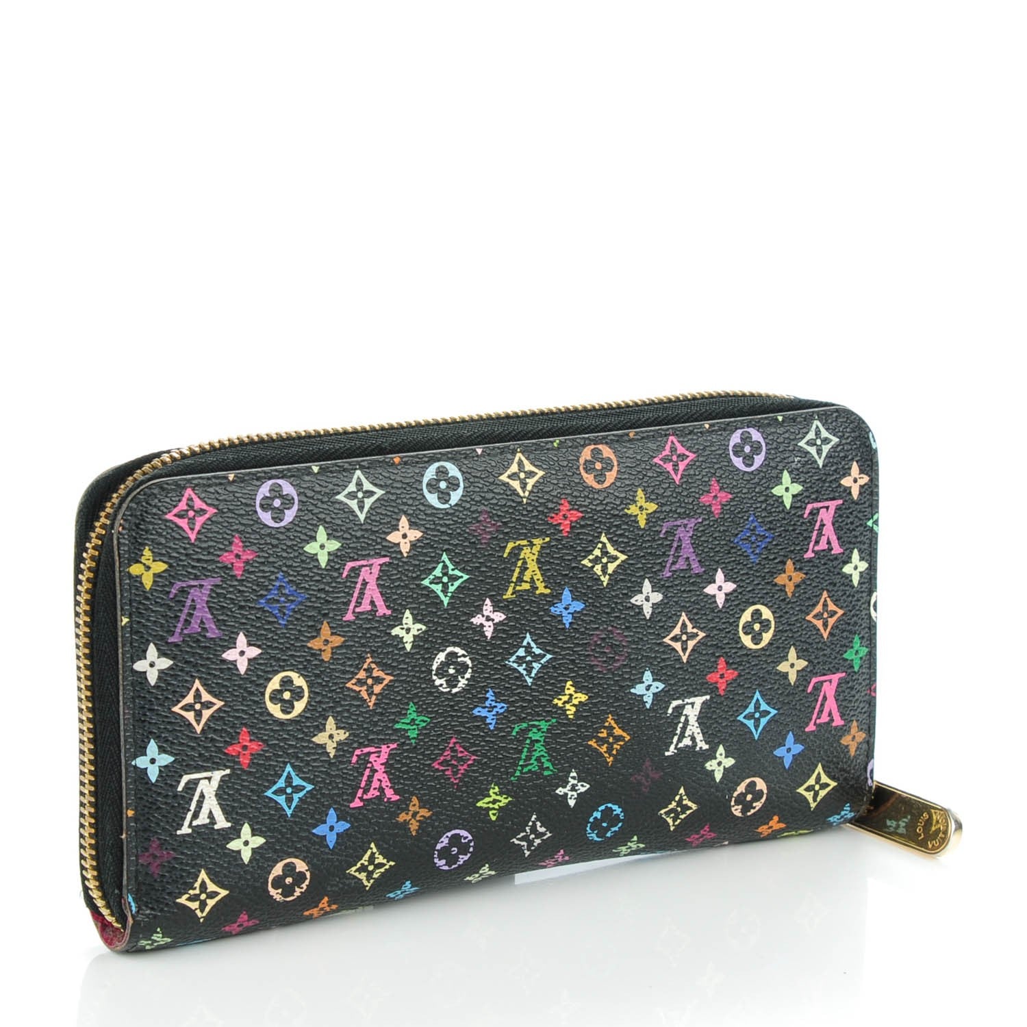 Louis Vuitton Monogram Multicolor Zippy Wallet Black Grenade 3 of 7