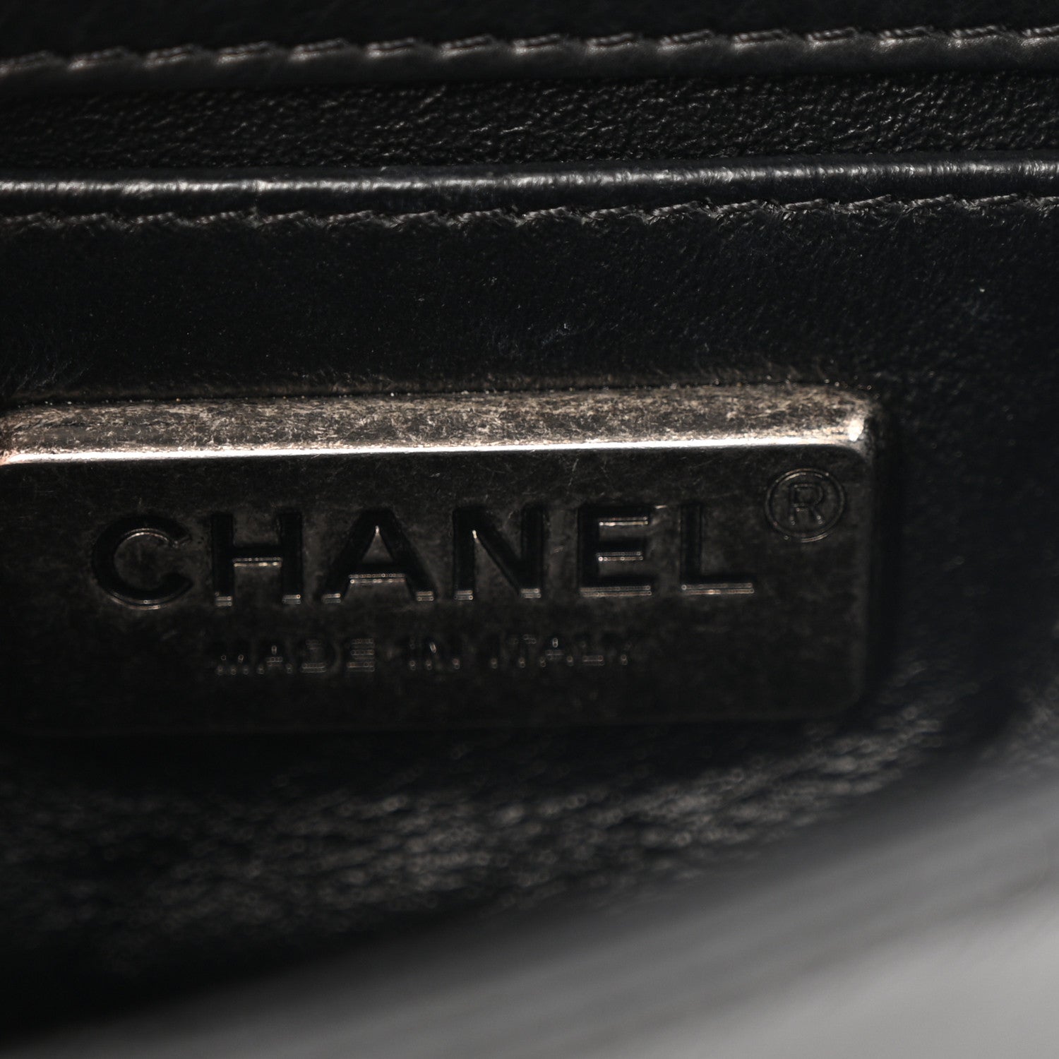 Chanel Galuchat Stingray Mini Boy Flap  Black Silver 6 of 11