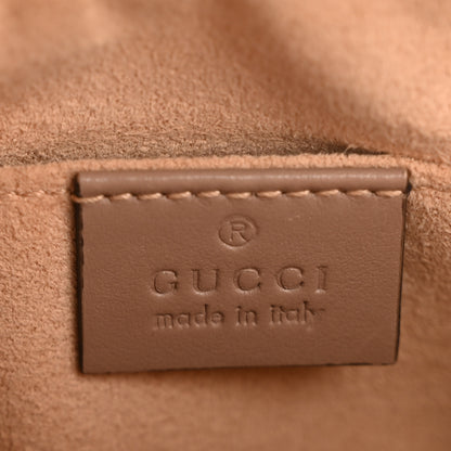 Gucci Calfskin Matelasse Mini GG Marmont Chain Shoulder Bag Porcelain Rose 6 of 14