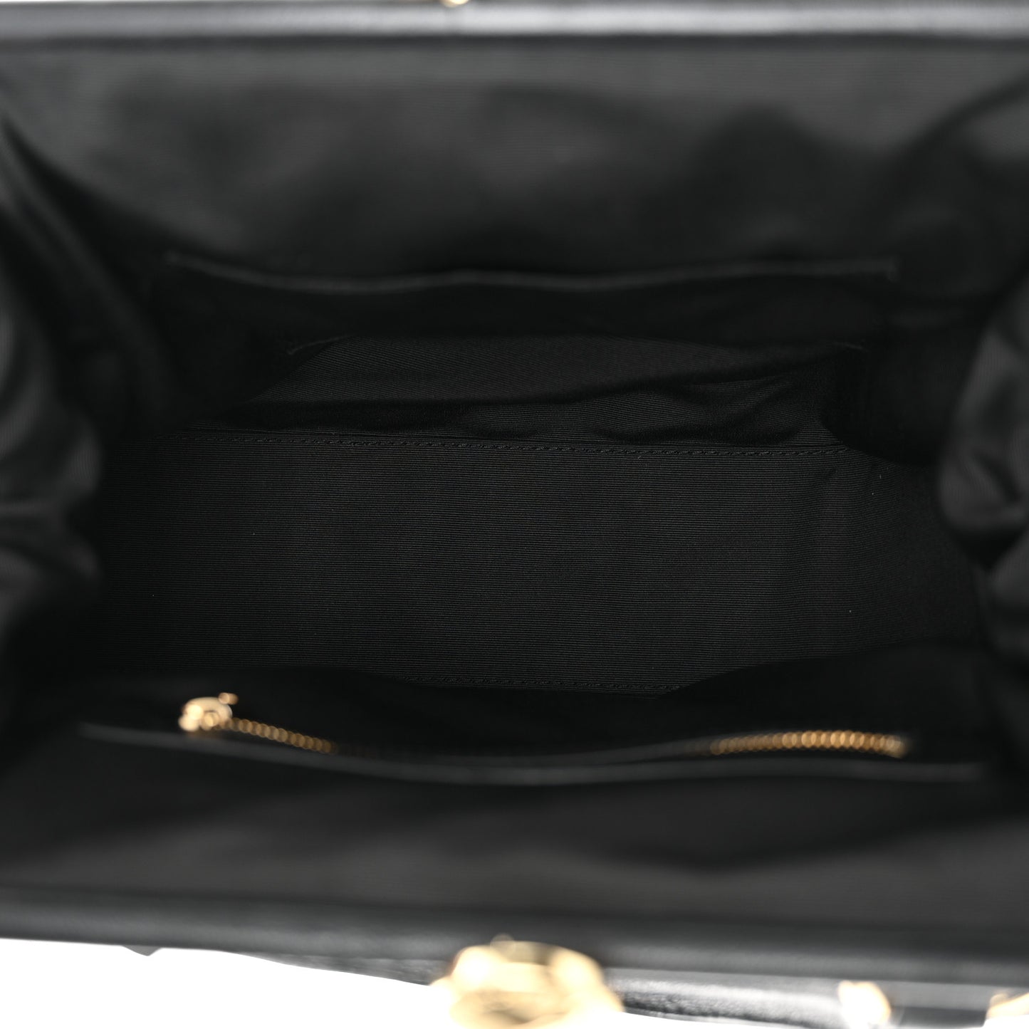 Calfskin Quilted Stam Black