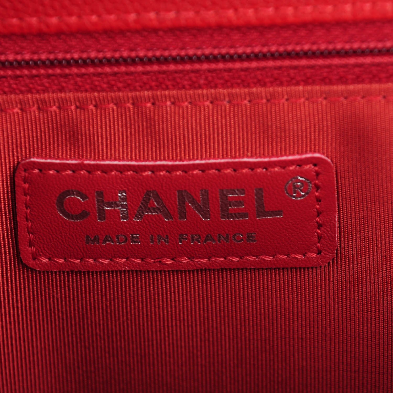Chanel Caviar Quilted New Medium Boy Flap Red 6 of 7
