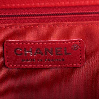 Chanel Caviar Quilted New Medium Boy Flap Red 6 of 7