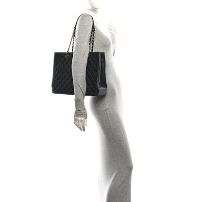 Chanel Caviar Quilted Large Classic Shopping Tote Black 2 of 10