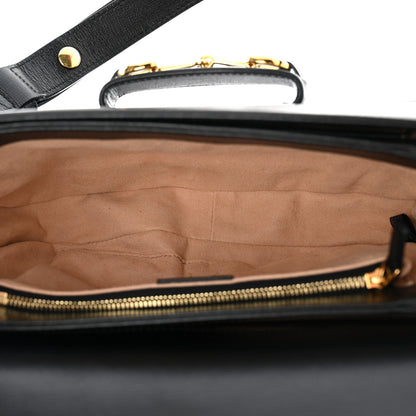 Gucci Azalea Calfskin Horsebit 1955 Shoulder Bag Black 5 of 12