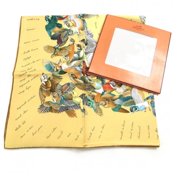 Hermes Silk L Intrus Birds Scarf 90 1 of 5