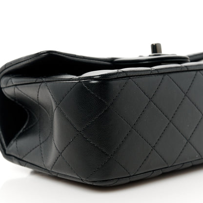 Chanel Lambskin Quilted Mini Top Handle Rectangular Flap So Black 10 of 11