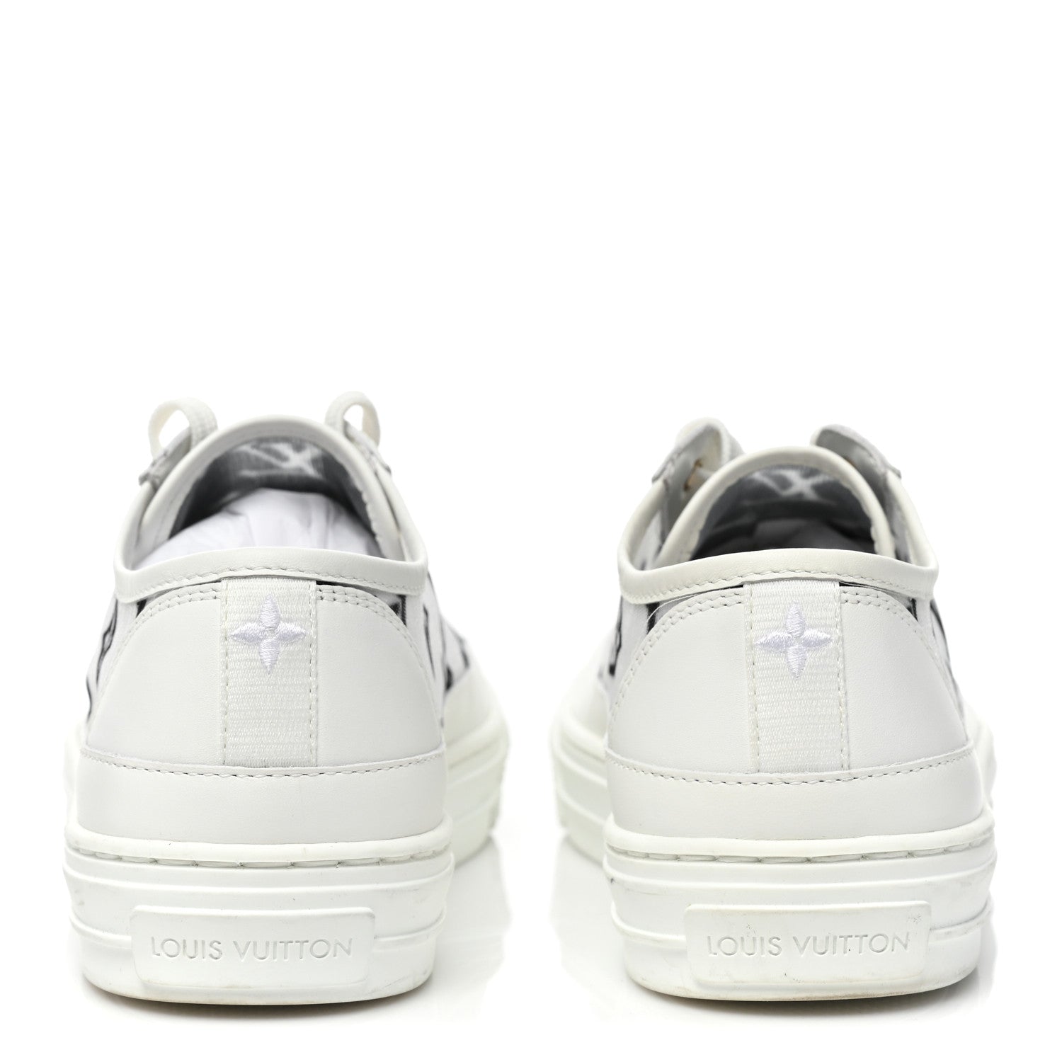Louis Vuitton Technical Fabric Calfskin Monogram Stellar Sneakers 38 Black 4 of 10