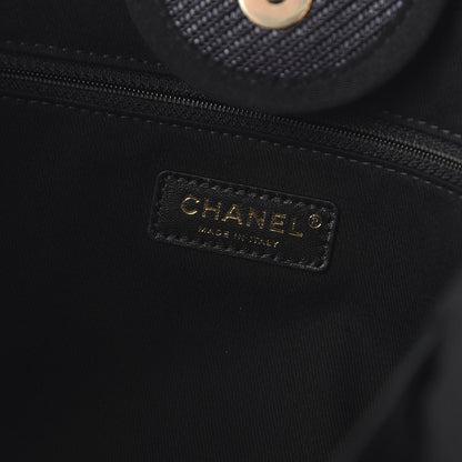 Chanel Mixed Fibers Calfskin Medium Deauville Tote Black 8 of 10