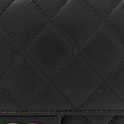 Chanel Lambskin Quilted Chic Pearls Flap Black 8 of 16