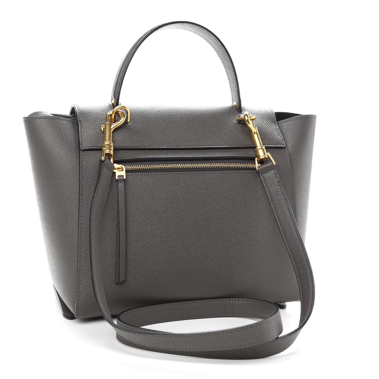 Celine Grained Calfskin Micro Belt Bag Grey 3 of 9