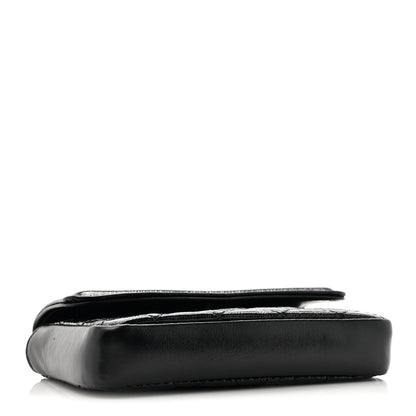 Chanel Shiny Aged Calfskin Quilted Waist Belt Bag Black 4 of 10