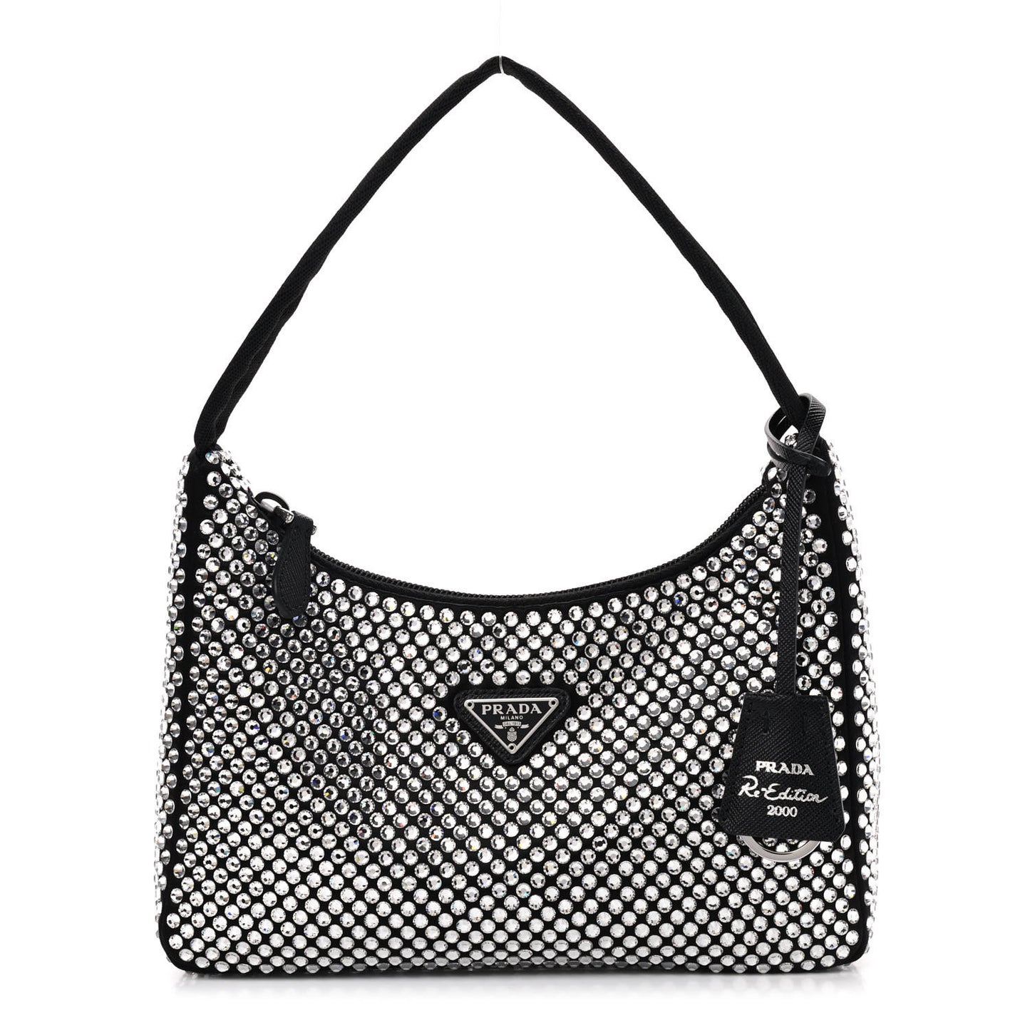 Satin Crystal Mini Re-Edition 2000 Bag Cristal
