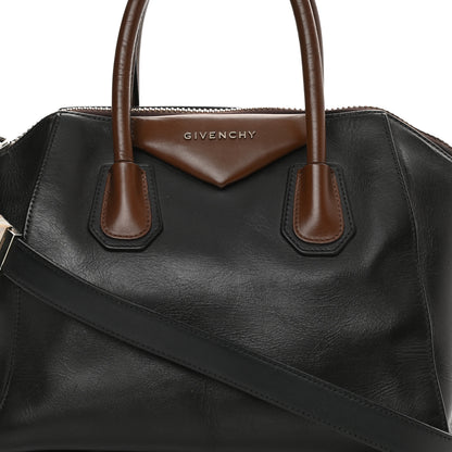Givenchy Calfskin Medium Bi-Color Antigona Black Brown 7 of 21