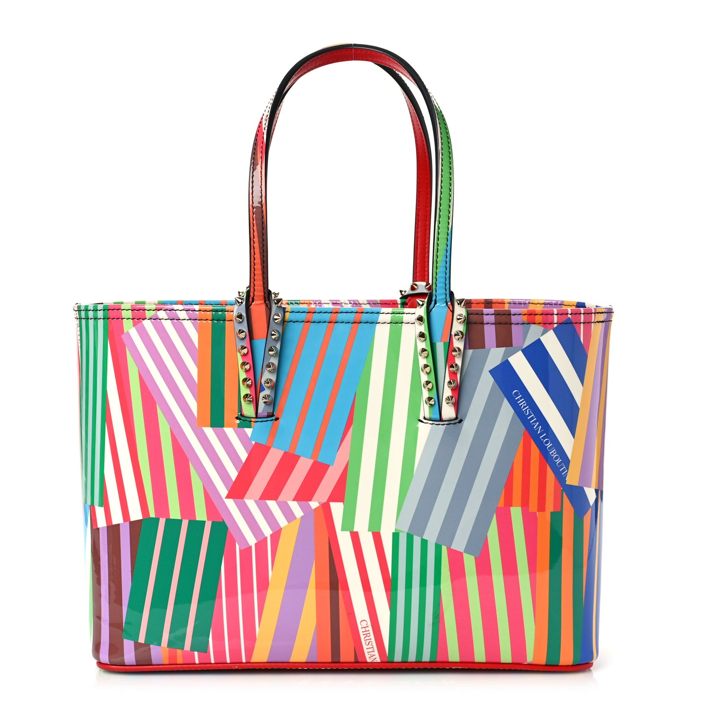 Patent Calfskin Small Cabata Tote Multicolor