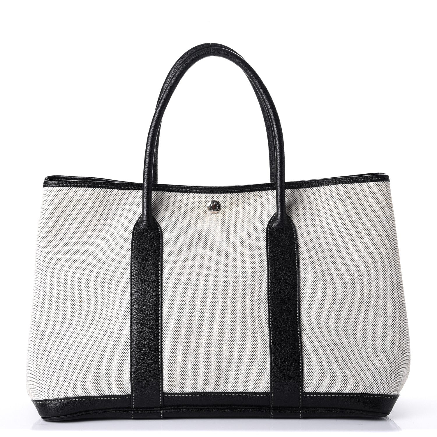 Hermes Buffle Skipper Toile Garden Party 36 MM Tote Black 1 of 7