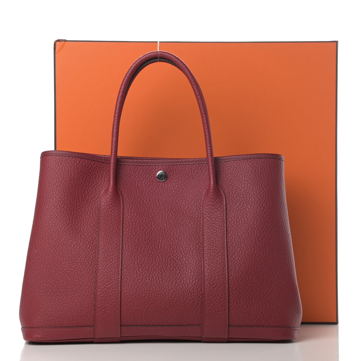 Hermes Vache Country Garden Party 36 MM Rouge Grenat 16 of 16