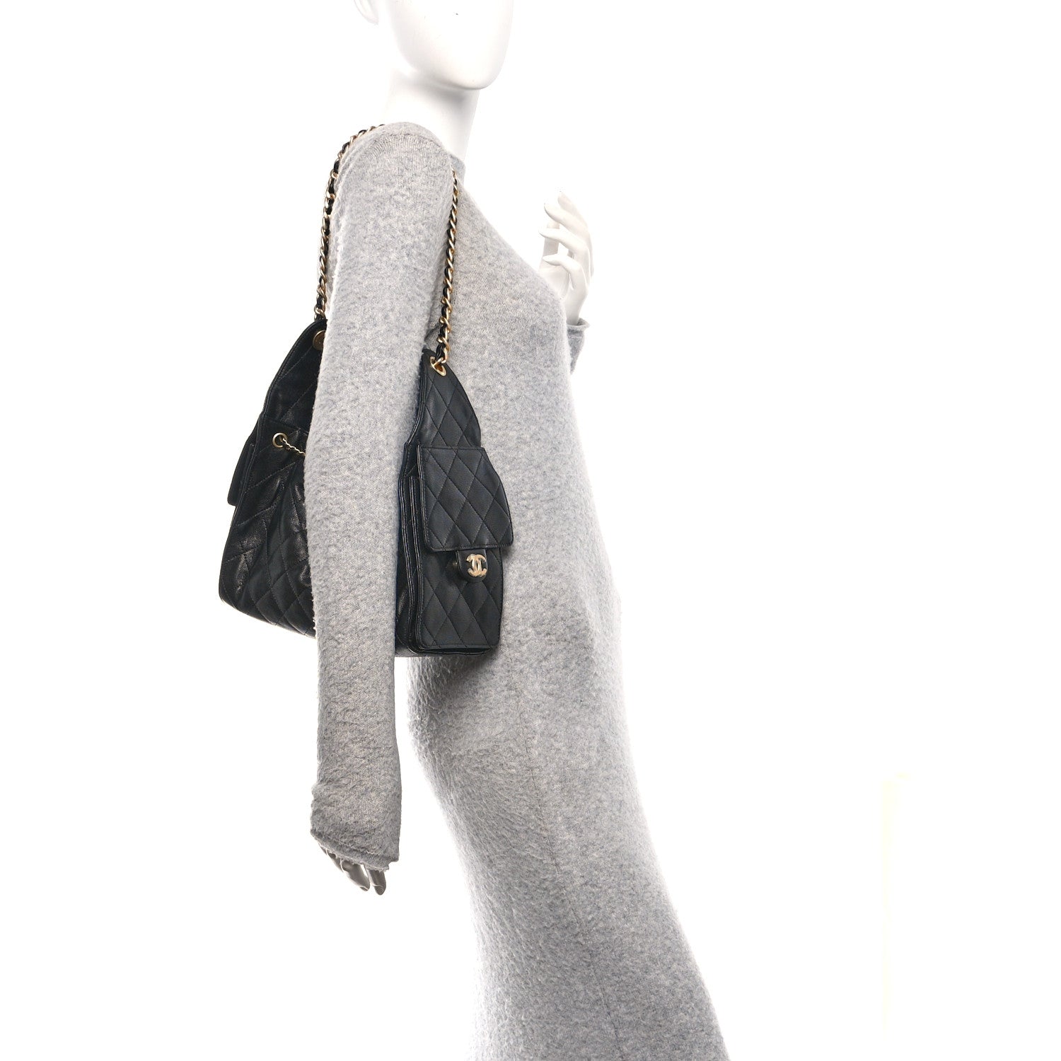 Chanel Caviar Quilted Small Chanel 25 Handbag Black 2 of 11