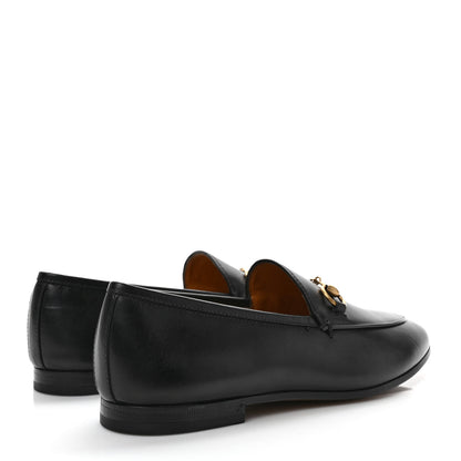 Gucci Calfskin Womens Jordaan Loafers 37.5 Black 4 of 8