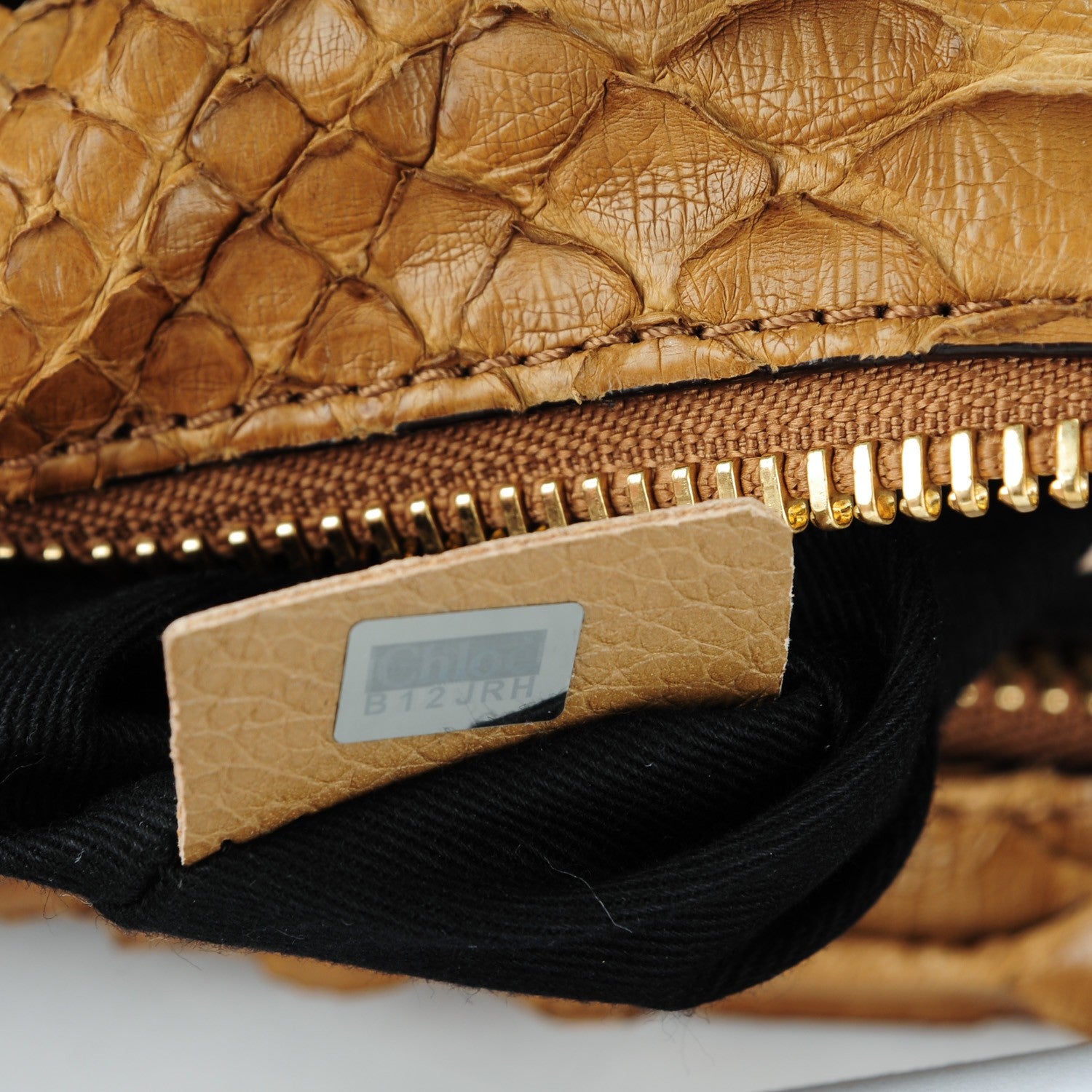 Chloe Python Medium Paraty Speculoos Brown 8 of 8