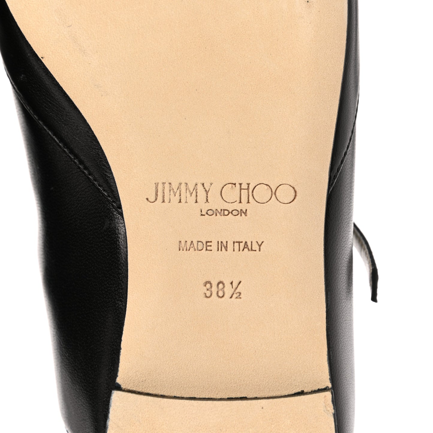 Goatskin Ree Slingback Flats 38.5 Black