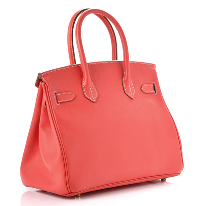 Hermes Epsom Candy Birkin 30 Rose Jaipur Gold 3 of 39