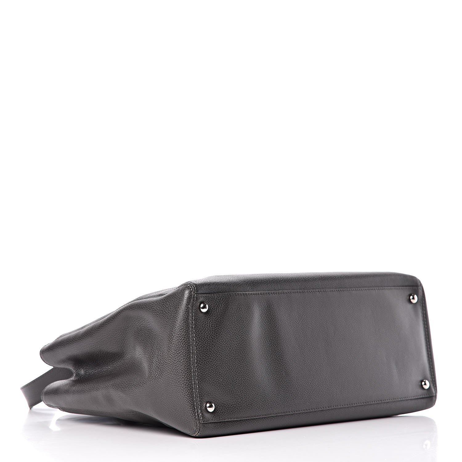 Chanel Calfskin Cerf Executive Shopper Tote Dark Grey 5 of 17