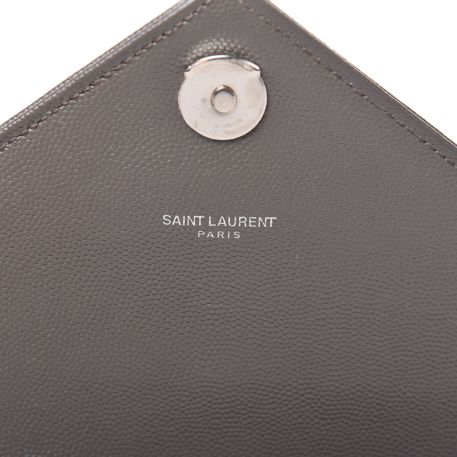 Saint Laurent Grain De Poudre Textured Mixed Matelasse Medium Triquilt Monogram Satchel Earth 9 of 11
