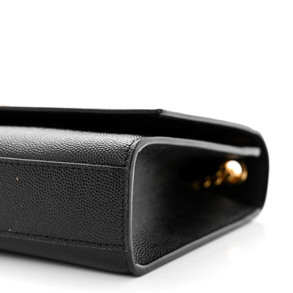Saint Laurent Grain De Poudre Medium Classic Monogram Kate Satchel Black 10 of 10