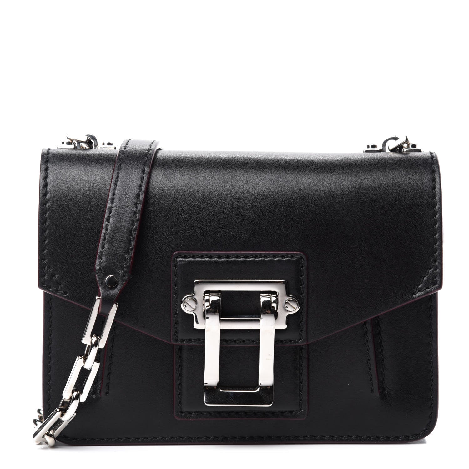 Proenza Schouler Smooth Calfskin Mini Hava Chain Crossbody Black 1 of 10