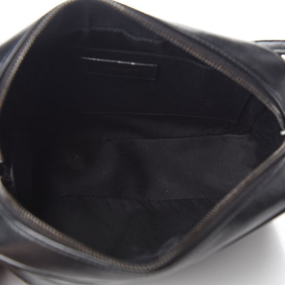 Saint Laurent Calfskin Matelasse Monogram Lou Camera Bag Black 4 of 14