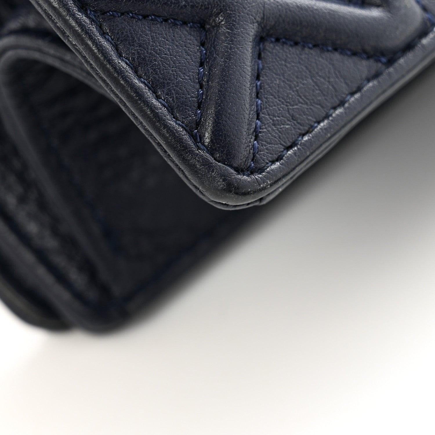 Christian Dior Grained Calfskin Medium Diorama Flap Bag Indigo 14 of 15