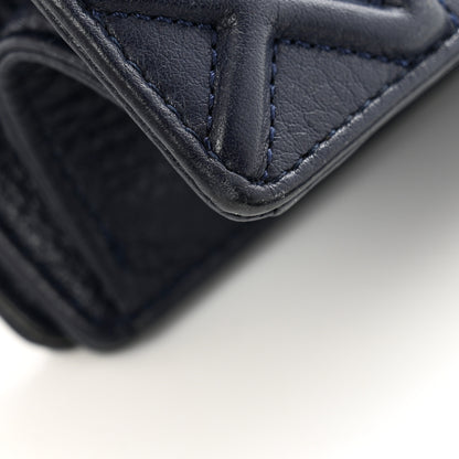 Christian Dior Grained Calfskin Medium Diorama Flap Bag Indigo 14 of 15