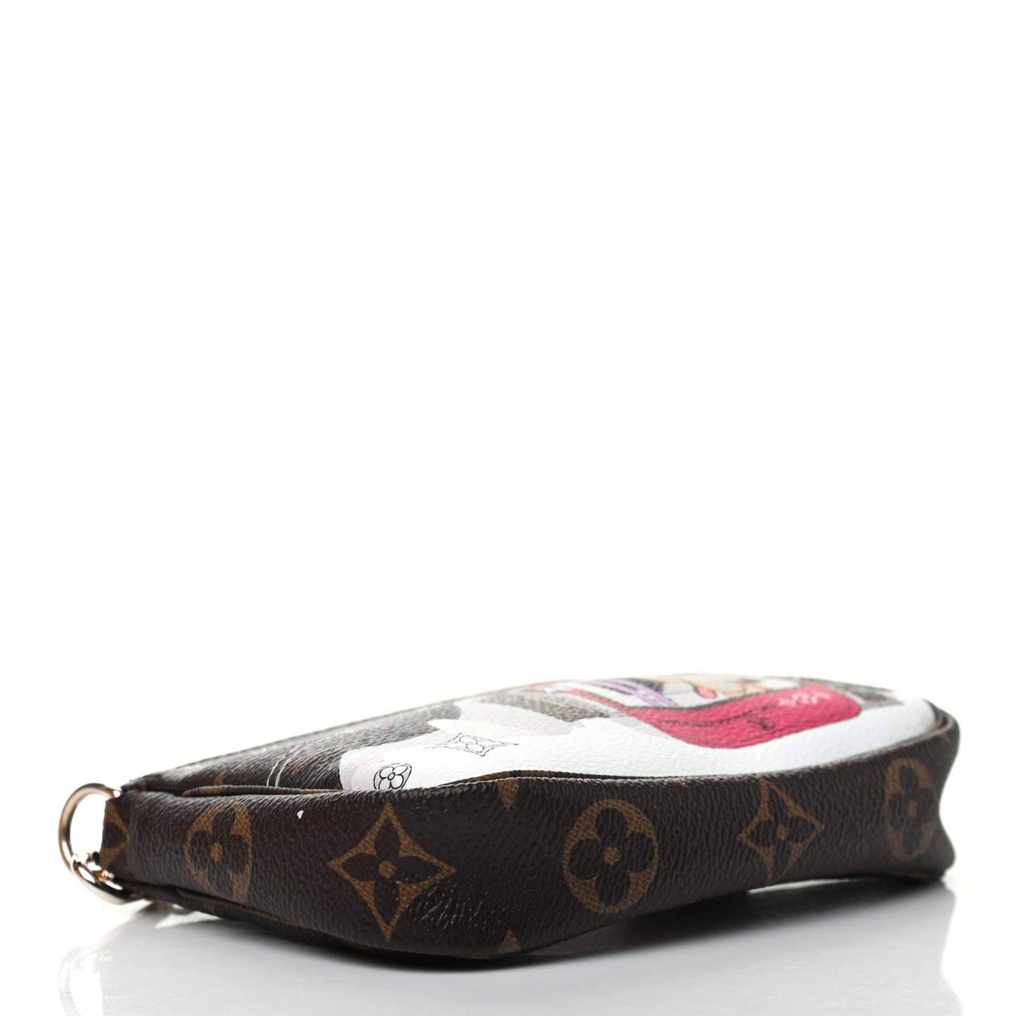Monogram 2019 Christmas Animation Mini Courchevel Pochette Accessories Fuchsia