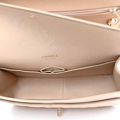 Chanel Caviar Quilted Jumbo Double Flap Beige Clair 5 of 9