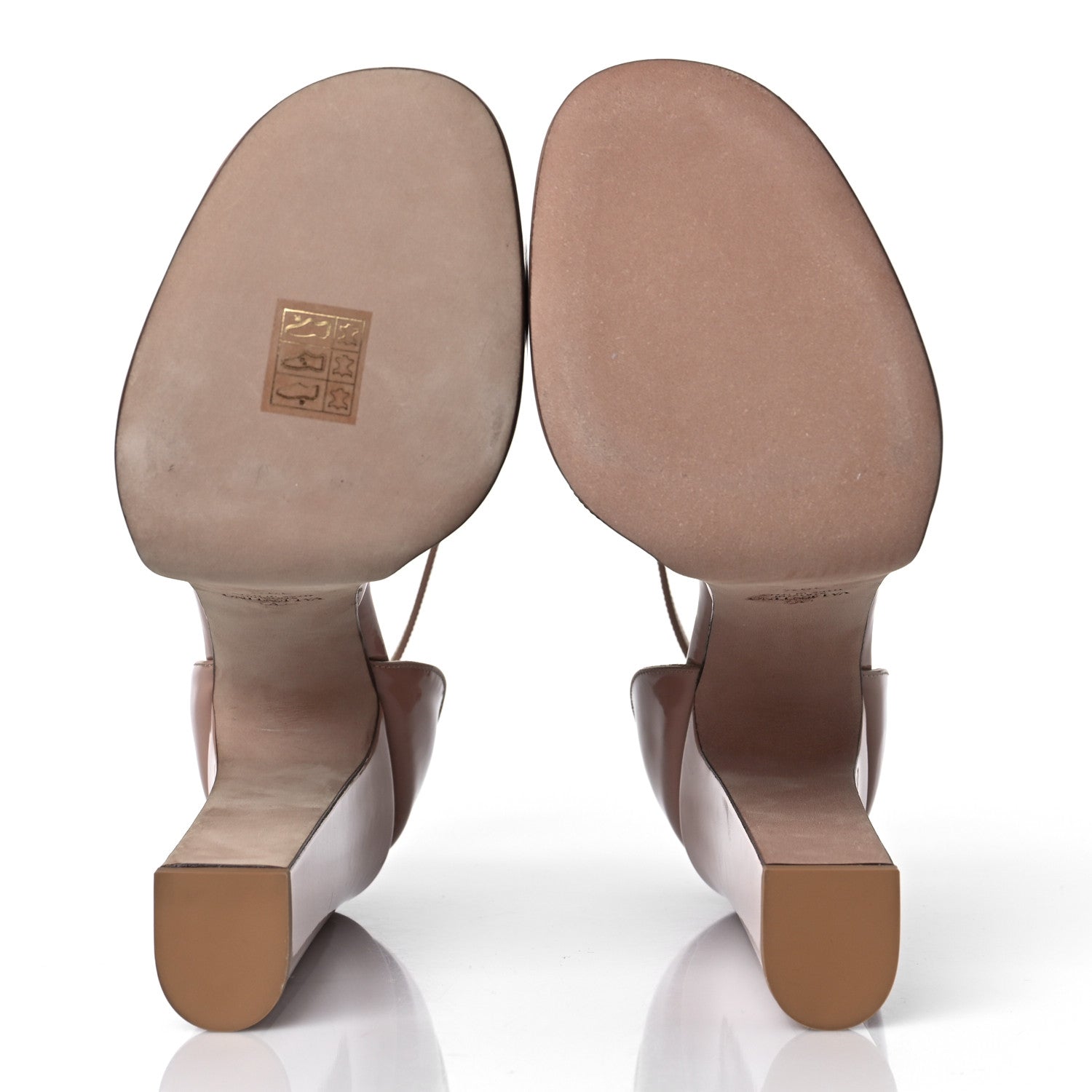 Valentino Garavani Patent Tan-Go 55/155mm Platform Sandals 39.5 Rose Cannelle 5 of 9