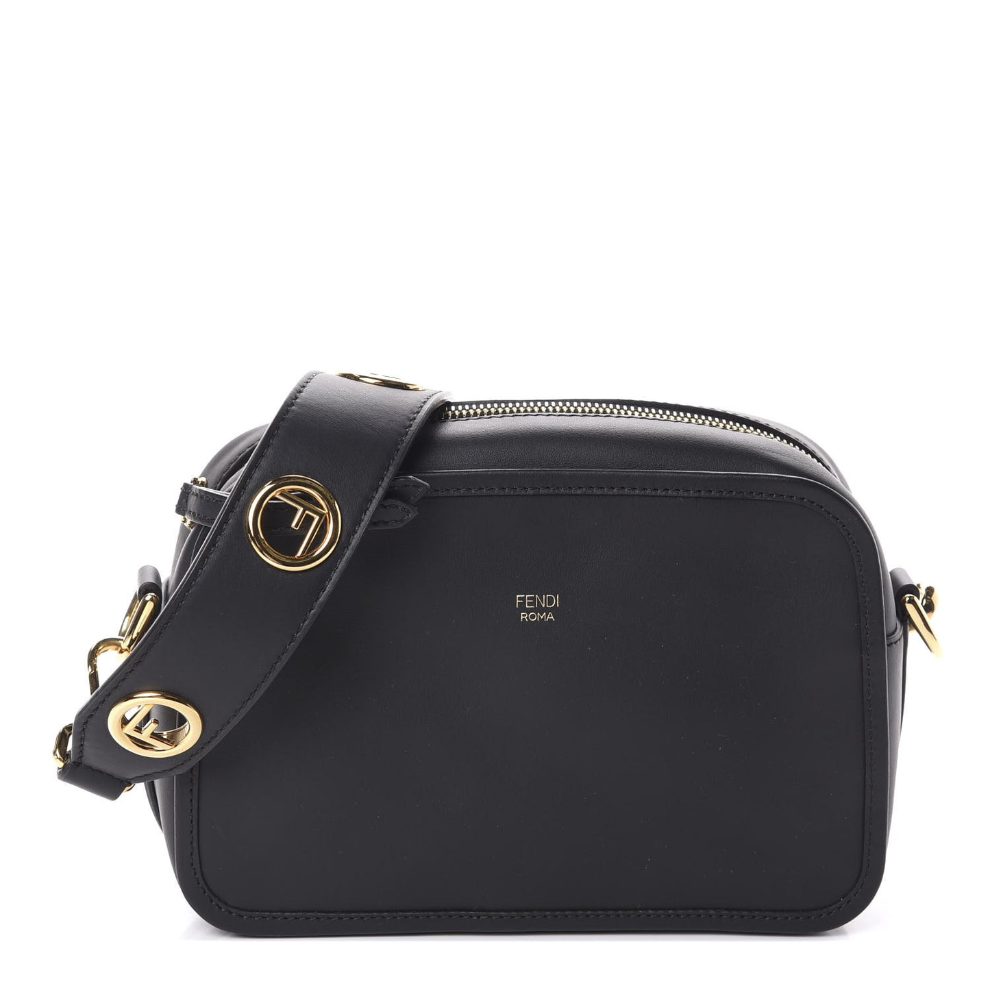 Vitello Century Opaco F is Fendi Camera Case Black