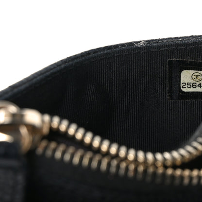 Chanel Caviar Quilted CC Zip Card Holder Black 7 of 7