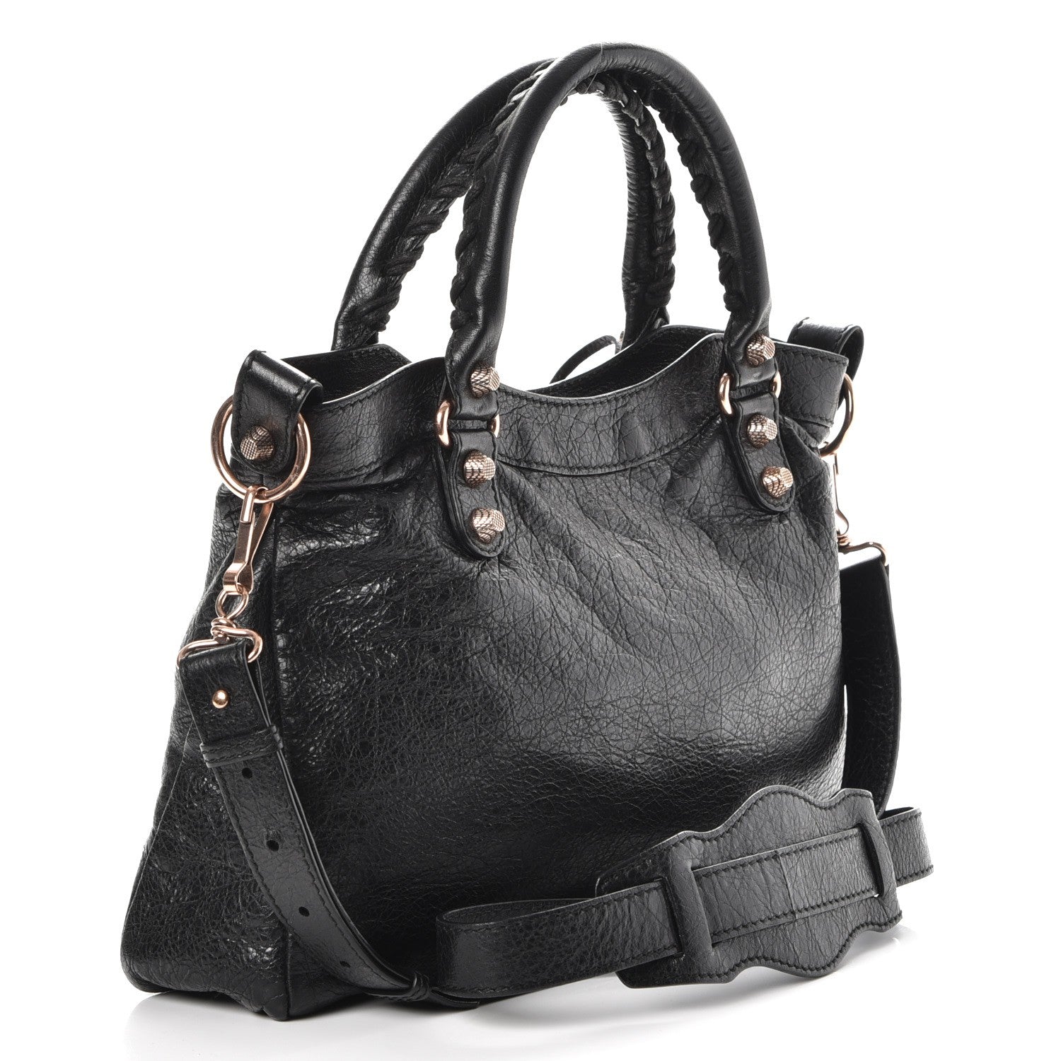 Balenciaga Agneau Giant 12 Rose Gold Hardware Town Black 3 of 7