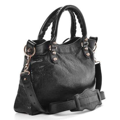Balenciaga Agneau Giant 12 Rose Gold Hardware Town Black 3 of 7