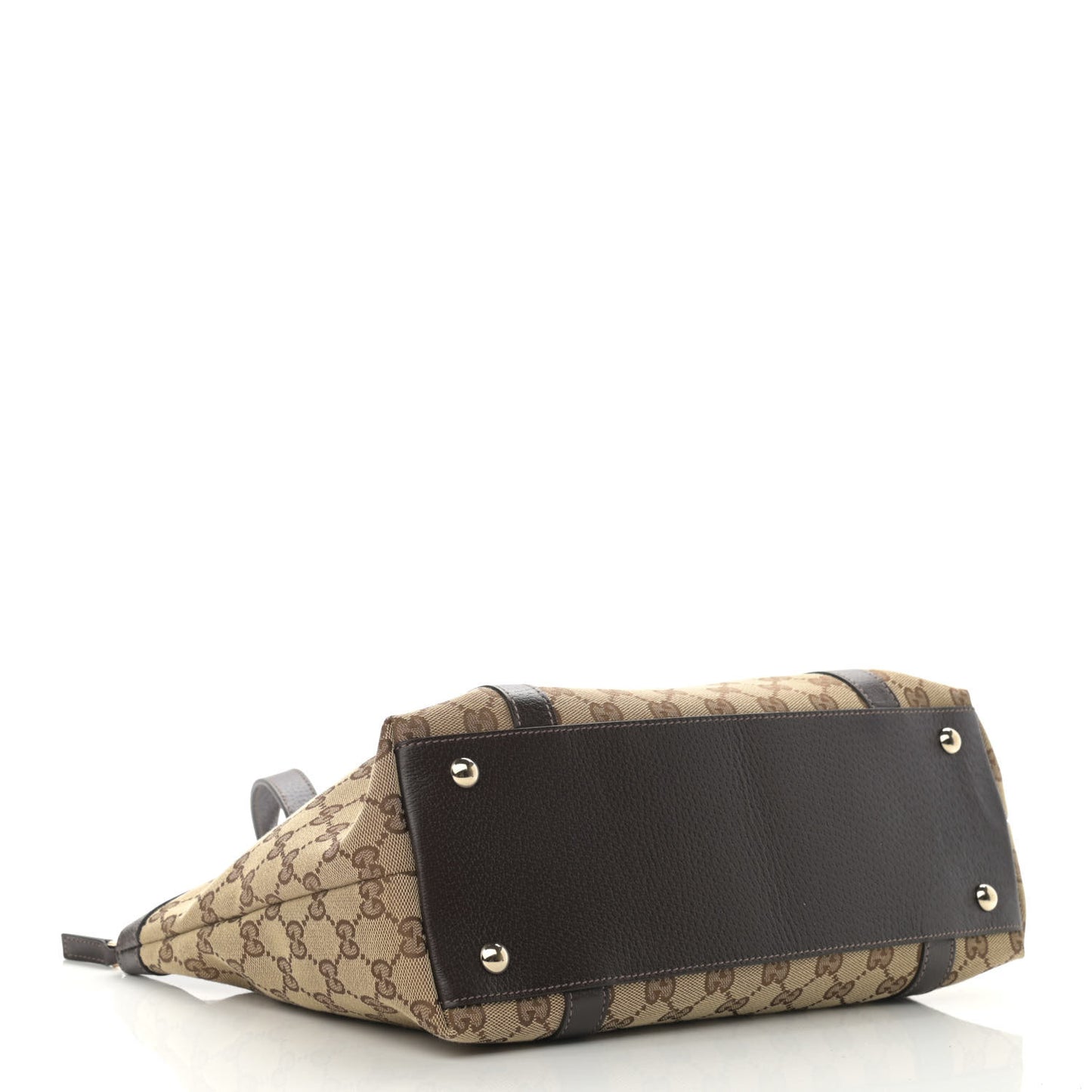 Monogram Medium Abbey Tote Dark Brown