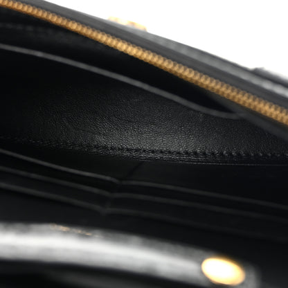 Balenciaga Shiny Box Calfskin Hourglass Chain Bag Black 5 of 10
