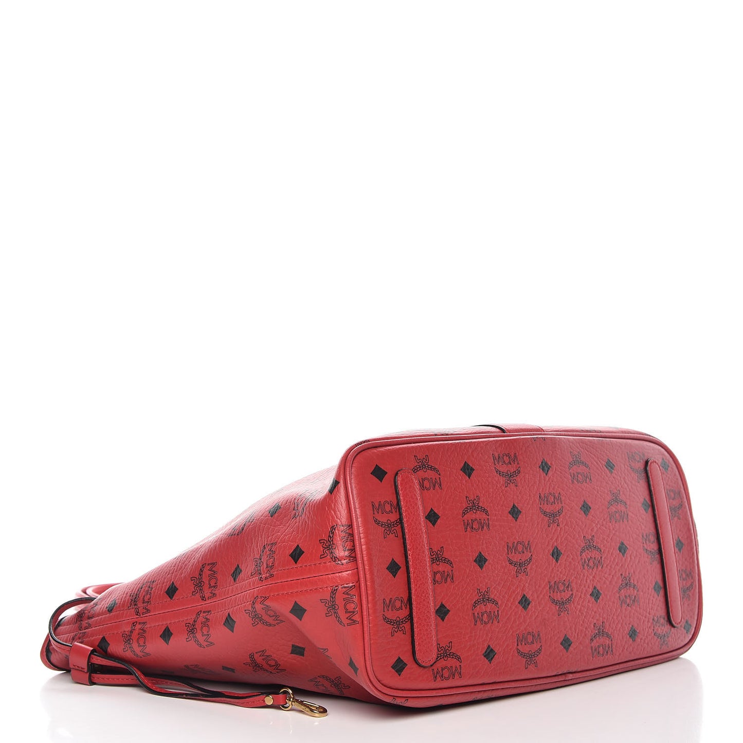 Visetos Medium Liz Reversible Shopper Tote Ruby Red