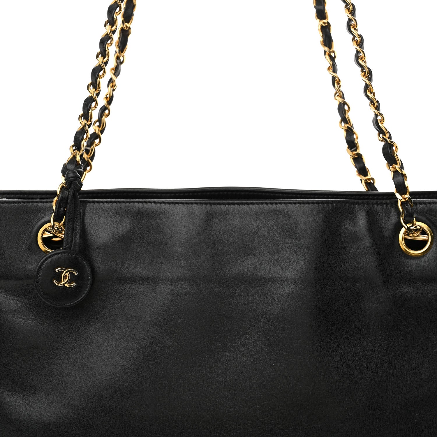 Chanel Lambskin Quilted Shoulder Bag Black 9 of 19