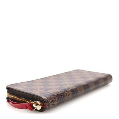 Louis Vuitton Damier Ebene Clemence Wallet Cherry 5 of 7