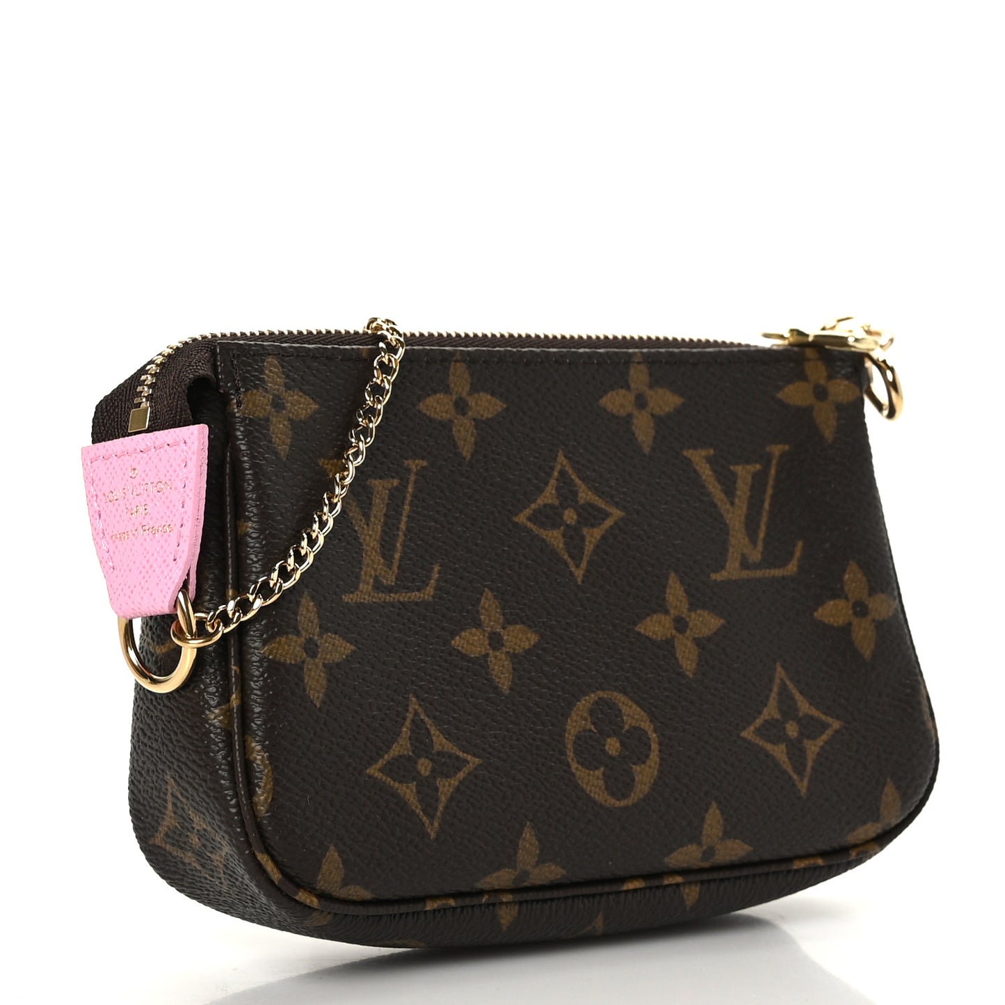 Monogram 2022 Christmas Animation Paris Mini Pochette Accessories Pink