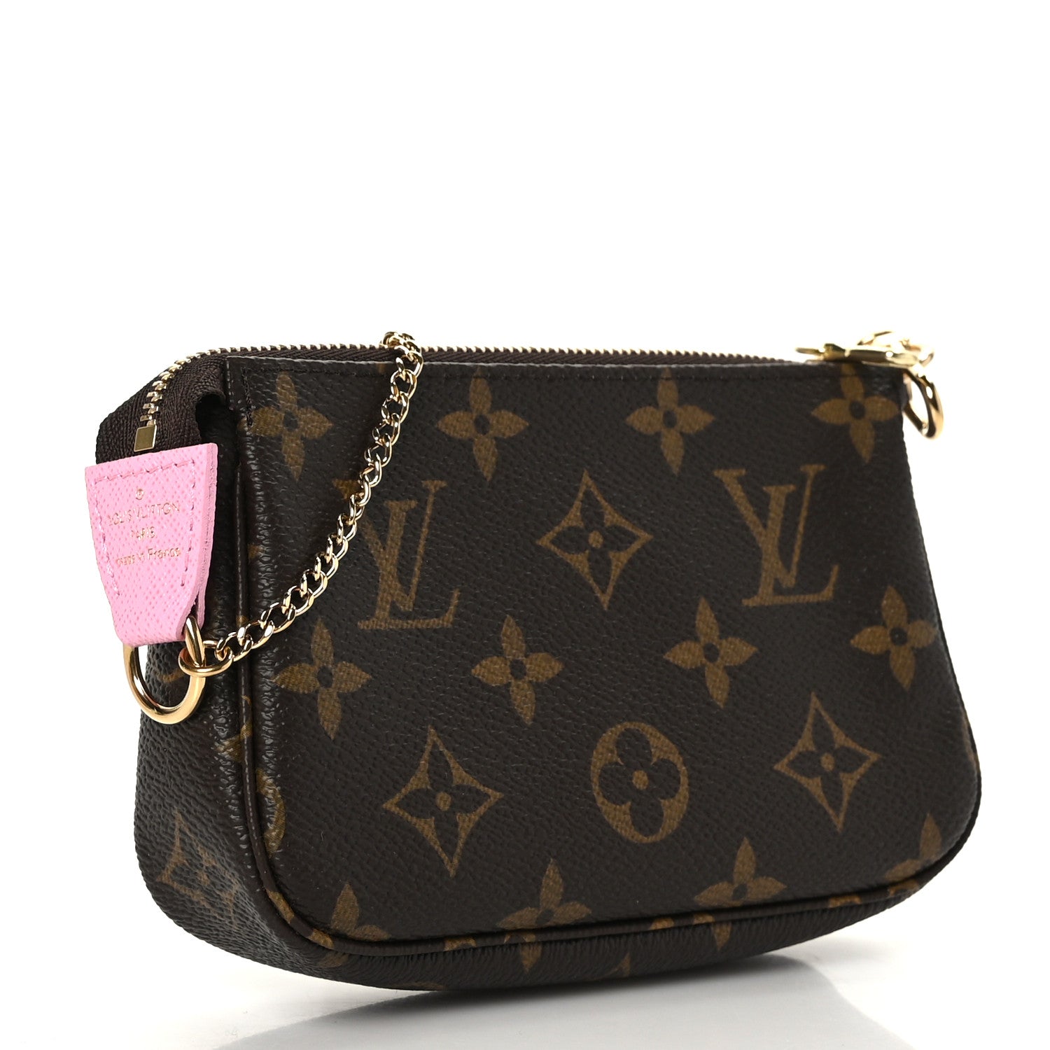 Louis Vuitton Monogram 2022 Christmas Animation Paris Mini Pochette Accessories Pink 2 of 8