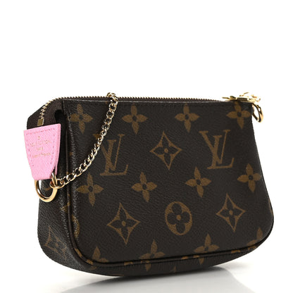 Louis Vuitton Monogram 2022 Christmas Animation Paris Mini Pochette Accessories Pink 2 of 8