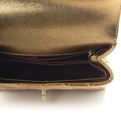Chanel Metallic Caviar Quilted Mini Coco Handle Flap Gold 4 of 10