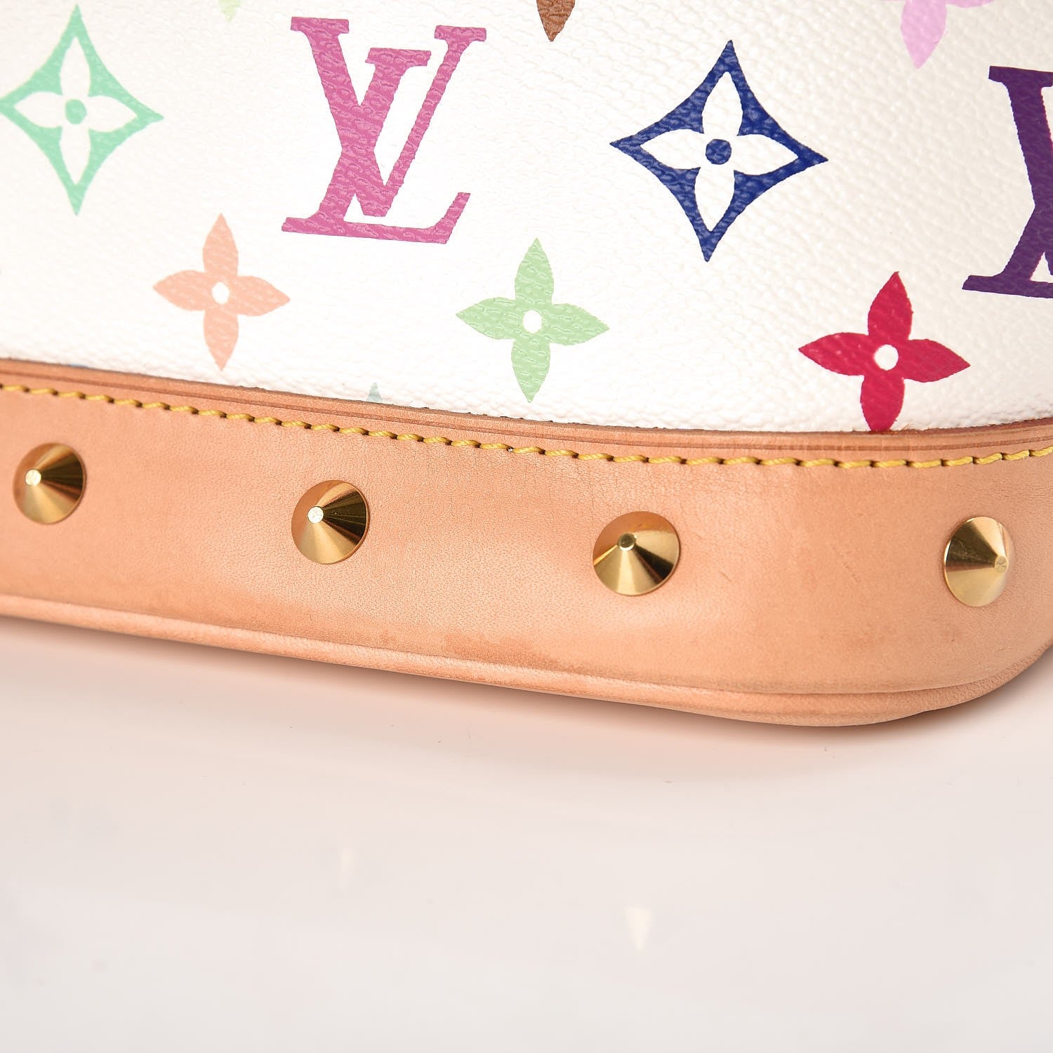 Louis Vuitton Monogram Multicolor Alma White 9 of 10