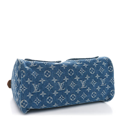 Louis Vuitton Monogram Denim Neo Speedy Blue 4 of 10